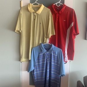 WOW!! 3 Men’s golf shirts size XXL